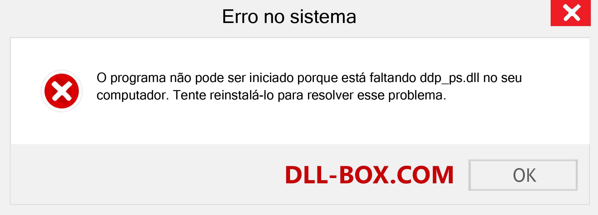 Arquivo ddp_ps.dll ausente ?. Download para Windows 7, 8, 10 - Correção de erro ausente ddp_ps dll no Windows, fotos, imagens